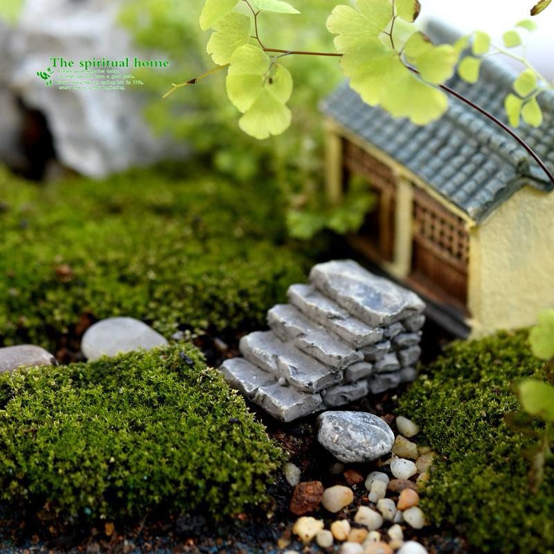 ((Giao đơn từ 30K)) Tiểu cảnh BẬC THANG ĐÁ mini 2.5x1cm