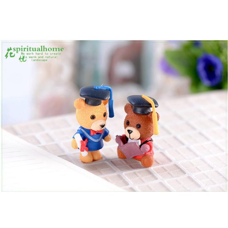 (Phụ kiện) Combo 2 Chú gấu tốt nghiệp - Quà tặng tốt nghiệp