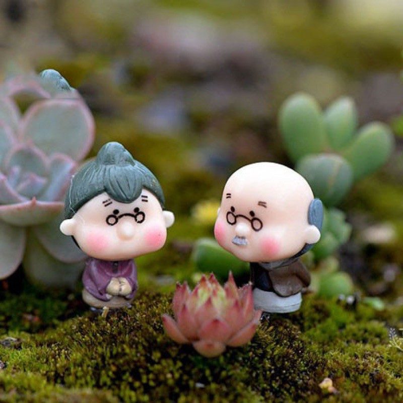 (Terrarium) Combo 2 Phụ kiện Ông Bà mini