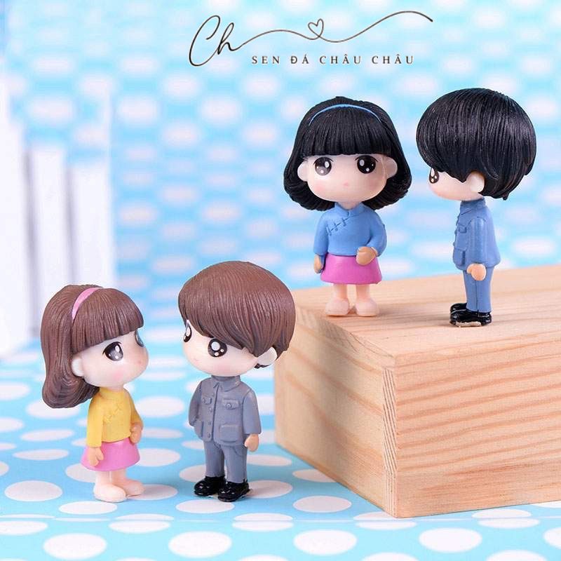 (Phụ kiện) Tiểu cảnh Cặp đôi sinh viên