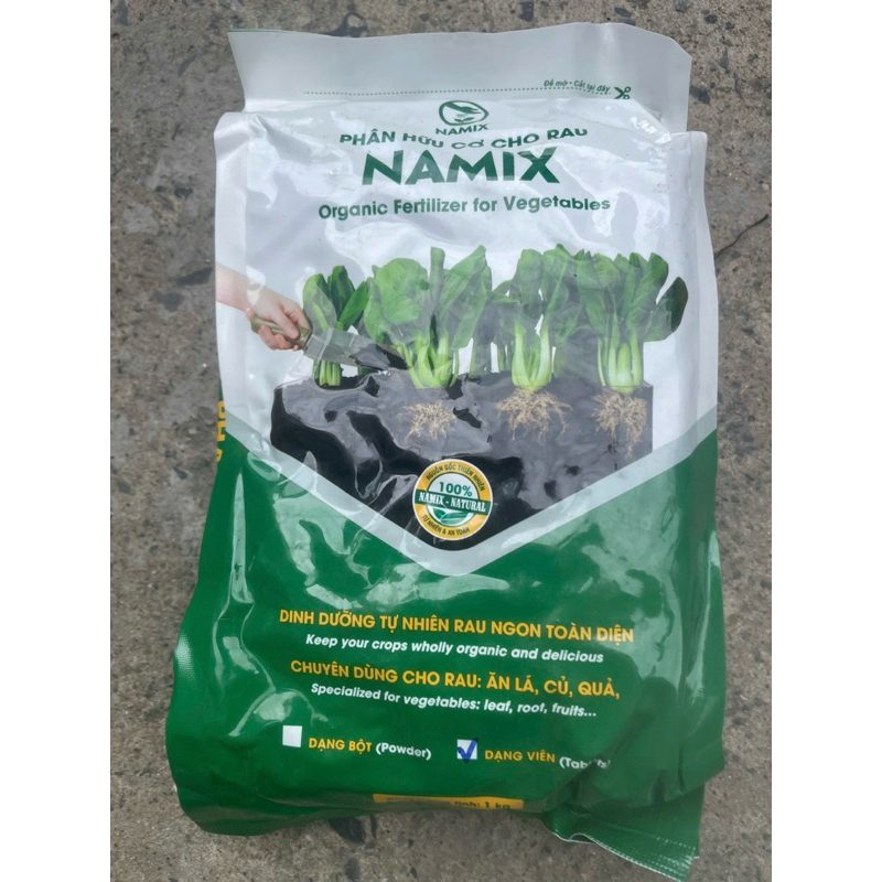 (Túi 1Kg) Phân Bón Tan Chậm Hữu Cơ dành cho cây rau, hương thảo, gia vị tây, cây ăn trái, dâu tây & các loại cây cảnh